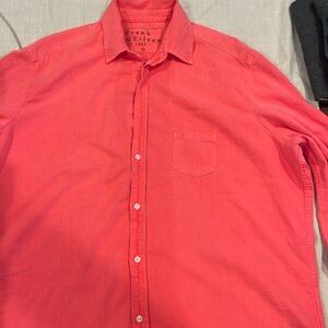 Frank & Eileen Button Down Shirt Coral XL